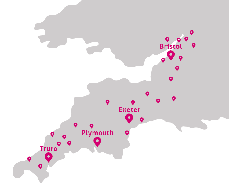 Vickery Holman Valuers Locations Map