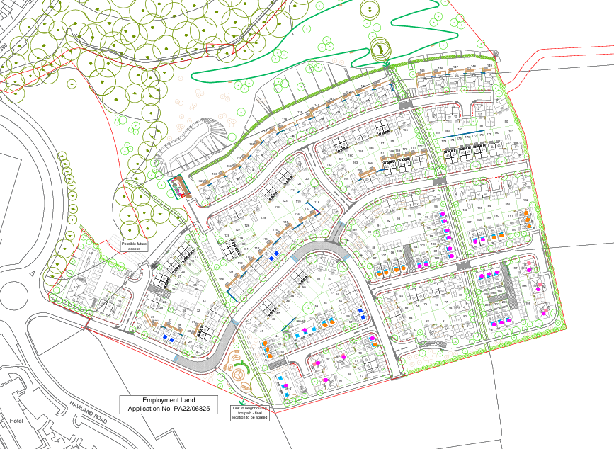 Residential development plan for a financial viability assessment in Liskeard, Cornwall.